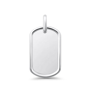 Dog Tag Charm Pendant